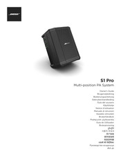 Bose S1 Pro Guia Del Usuario