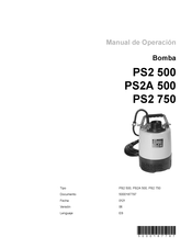 Wacker Neuson PS2 750 Manual De Operación