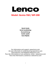 Lenco Xemio-768 Guía Rápida