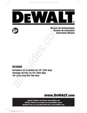 DeWalt D24000 Manual De Instrucciones