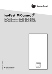 Saunier Duval IsoFast Condens MA 35-CS/1 Instrucciones De Funcionamiento