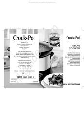 Sunbeam Crock-Pot SCRI500-I Manual De Instrucciones