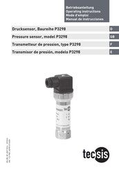 Tecsis P3298 Manual De Instrucciones