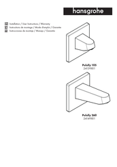 Hansgrohe Pulsify 105 241391 Serie Instrucciones De Montaje / Manejo / Garantía