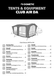 Dometic Club Deluxe AIR Pro DA Instrucciones De Montaje Y De Uso