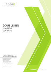 ulsonix DOUBLE BIN ULX-240-2 Manual De Instrucciones