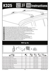 Yakima K325 Manual De Instrucciones