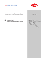 KNIPEX 12 72 190 Instrucciones De Funcionamiento