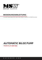 MSW Motor Technics MSW-M-LP-ABP-800 Manual De Instrucciones