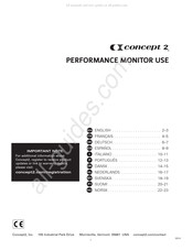 concept 2 PM5 Manual De Instrucciones