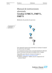 Endress+Hauser Cerabar S PMC71 Manual De Instrucciones
