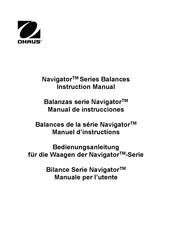 OHAUS Navigator NV Serie Manual De Instrucciones