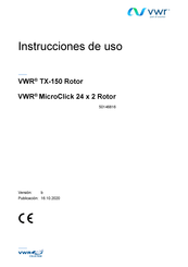 VWR TX-150 Rotor Instrucciones De Uso