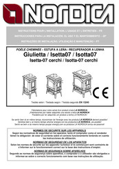 Nordica GIULIETTA Instrucciones Para La Instalación, El Uso Y El Mantenimiento