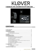 BAFANG DP C240.CAN Manual Del Usuario