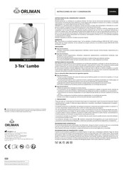 Orliman 3-tex lumbo Instrucciones De Uso Y Conservación