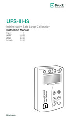 Druck UPS-III-IS Manual De Instrucciones