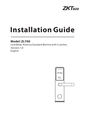 ZKTeco ZL700 Guia De Instalacion