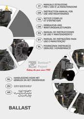 battioni Pagani BALLAST 7500 Manual De Instrucciones De Uso Y Mantenimiento