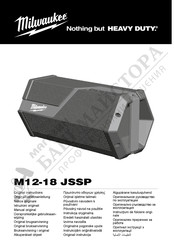 Milwaukee M12-18 JSSP Manual Original