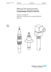 Endress+Hauser Condumax CLS21 Manual De Instrucciones