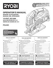 Ryobi PCL525 Manual Del Operador