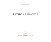 Carl F. Bucherer PATHOS PRINCESS Manual De Instrucciones