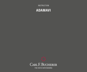 Carl F. Bucherer ADAMAVI Manual De Instrucciones