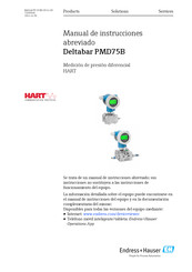 Endress+Hauser Deltabar PMD75B Manual De Instrucciones