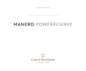 Carl F. Bucherer MANERO POWERRESERVE Manual De Instrucciones