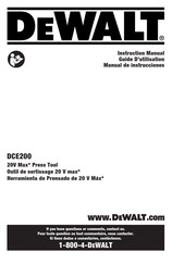 DeWalt DCE200 Traducido De Las Instrucciones Originales