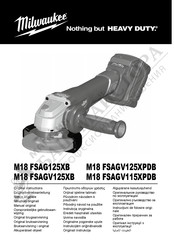 Milwaukee M18 FSAGV125XB Manual Original