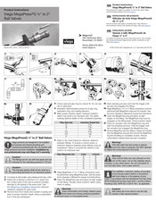 Viega MegaPressG Instrucciones Del Producto