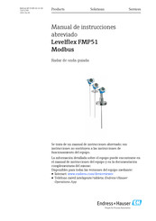 Endress+Hauser Levelflex FMP51 Manual De Instrucciones Abreviado