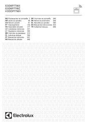 Electrolux EOD6P77WX Manual De Instrucciones