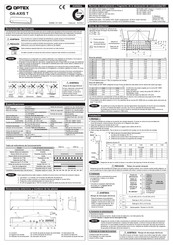 Optex OA-AXIS T Guia De Inicio Rapido