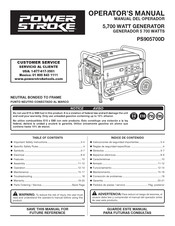Power Stroke PS905700D Manual Del Operador