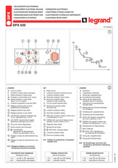 LEGRAND DPX 630 Manual De Instrucciones