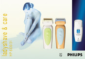 Philips ladyshave & care HP 6330/31 Instrucciones De Manejo