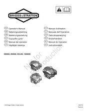 Briggs & Stratton 1000000 Manual Del Operador