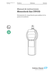 Endress+Hauser Memocheck Sim CYP03D Manual De Instrucciones