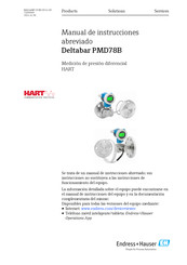 Endress+Hauser Deltabar PMD78B Manual De Instrucciones Abreviado