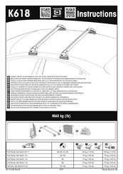 Yakima K618 Instrucciones