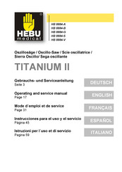 HEBU medical HB 8884-V Instrucciones Para El Uso Y El Servicio