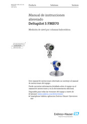 Endress+Hauser Deltapilot S FMB70 Manual De Instrucciones Abreviado