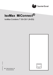 Saunier Duval IsoMax Condens T 35-CS/1 Instrucciones De Funcionamiento