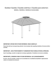 Sunjoy A101012801 Instrucciones De Montaje