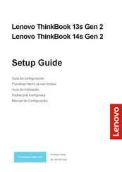 Lenovo ThinkBook 13s Gen 2 Guía De Configuración