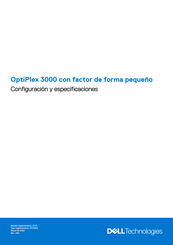 Dell OptiPlex 3000 Configuración Y Especificaciones