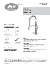 WaterRidge 423291 Manual De Instrucciones